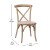 Flash Furniture X-BACK-MEDWHT Advantage Medium with White Grain X-Back Chair addl-4