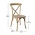 Flash Furniture X-BACK-MOWG Advantage Medium Natural with White Grain X-Back Chair addl-3