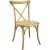 Flash Furniture X-BACK-NAT Advantage Hand Scraped Natural X-Back Chair addl-1