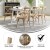 Flash Furniture X-BACK-NWG Advantage Natural with White Grain X-Back Chair addl-2