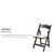 Flash Furniture XF-2903-CHOC-WOOD-GG Hercules Chocolate Wood Folding Chair with Vinyl Padded Seat addl-3