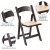 Flash Furniture XF-2903-CHOC-WOOD-GG Hercules Chocolate Wood Folding Chair with Vinyl Padded Seat addl-4