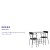 Flash Furniture XM-JM-A0278-1-2-BK-GG 3 Piece Space-Saver Bistro Set with Black Glass Top Table and Black Vinyl Padded Chair addl-3