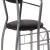 Flash Furniture XM-JM-A0278-1-2-BK-GG 3 Piece Space-Saver Bistro Set with Black Glass Top Table and Black Vinyl Padded Chair addl-7