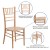 Flash Furniture XS-NATURAL-GG Hercules Natural Wood Chiavari Chair addl-3