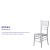 Flash Furniture XS-SILVER-GG Hercules Silver Wood Chiavari Chair addl-3