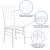 Flash Furniture XS-WHITE-GG Hercules White Wood Chiavari Chair addl-4
