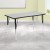 Flash Furniture XU-A3048-CON-GY-T-A-GG 28"W x 47.5"L Rectangular Wave Flexible Collaborative Gray Laminate Height Adjustable Activity Table addl-1
