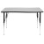 Flash Furniture XU-A3048-CON-GY-T-A-GG 28"W x 47.5"L Rectangular Wave Flexible Collaborative Gray Laminate Height Adjustable Activity Table addl-6