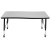Flash Furniture XU-A3048-CON-GY-T-P-CAS-GG Mobile 28"W x 47.5"L Rectangle Wave Collaborative Gray Laminate Ht Adjust Activity Table, Short Legs addl-6