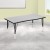 Flash Furniture XU-A3048-CON-GY-T-P-GG 28"W x 47.5"L Rectangle Wave Flexible Collaborative Gray Laminate Height Adjustable Activity Table, Short Legs addl-1