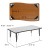 Flash Furniture XU-A3048-CON-GY-T-P-GG 28"W x 47.5"L Rectangle Wave Collaborative Gray Laminate Height Adjustable Activity Table, Short Legs addl-4