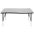 Flash Furniture XU-A3048-CON-GY-T-P-GG 28"W x 47.5"L Rectangle Wave Collaborative Gray Laminate Height Adjustable Activity Table, Short Legs addl-6