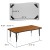 Flash Furniture XU-A3048-CON-OAK-T-P-GG 28"W x 47.5"L Rectangle Wave Collaborative Oak Laminate Height Adjustable Activity Table, Short Legs addl-4