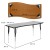 Flash Furniture XU-A3060-CON-GY-T-A-GG 26"W x 60"L Rectangle Wave Flexible Collaborative Gray Laminate Height Adjustable Activity Table addl-4