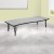 Flash Furniture XU-A3060-CON-GY-T-P-GG 26"W x 60"L Rectangular Wave Flexible Collaborative Gray Laminate Height Adjustable Activity Table, Short Legs addl-1