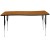 Flash Furniture XU-A3060-CON-OAK-T-A-GG 26"W x 60"L Rectangle Wave Flexible Collaborative Oak Laminate Height Adjustable Activity Table addl-6
