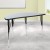 Flash Furniture XU-A48-HCIRC-GY-T-A-GG 47.5" Half Circle Wave Flexible Collaborative Gray Laminate Height Adjustable Activity Table addl-1