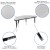 Flash Furniture XU-A48-HCIRC-GY-T-P-GG 47.5" Half Circle Wave Flexible Collaborative Gray Laminate Height Adjustable Activity Table, Short Legs addl-3