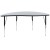 Flash Furniture XU-A60-HCIRC-GY-T-A-GG 60" Half Circle Wave Flexible Collaborative Gray Thermal Laminate Activity Table addl-6