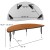 Flash Furniture XU-A60-HCIRC-OAK-T-P-GG 60" Half Circle Wave Flexible Collaborative Oak Thermal Laminate Activity Table, Short Legs addl-4