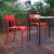 Flash Furniture XU-CH-10318-ARM-RED-GG Indoor/Outdoor Red Steel 2 Slat Stackable Armchair addl-6
