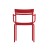Flash Furniture XU-CH-10318-ARM-RED-GG Indoor/Outdoor Red Steel 2 Slat Stackable Armchair addl-7