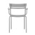 Flash Furniture XU-CH-10318-ARM-SIL-GG Indoor/Outdoor Silver Steel 2 Slat Stackable Armchair addl-7