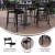 Flash Furniture XU-CH-10318-B-BK-GG Indoor/Outdoor Black Metal 2 Slat Stackable Armchair addl-3