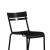 Flash Furniture XU-CH-10318-BK-GG Indoor/Outdoor Black Steel 2 Slat Stack Chair addl-8