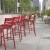 Flash Furniture XU-CH-10318-B-RED-GG Indoor/Outdoor Red Metal 2 Slat Bar Height Stool addl-5