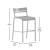 Flash Furniture XU-CH-10318-B-SIL-GG Indoor/Outdoor Silver Metal 2 Slat Bar Height Stool addl-4