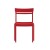 Flash Furniture XU-CH-10318-RED-GG Indoor/Outdoor Red Steel 2 Slat Stack Chair addl-10