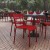 Flash Furniture XU-CH-10318-RED-GG Indoor/Outdoor Red Steel 2 Slat Stack Chair addl-1