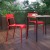 Flash Furniture XU-CH-10318-RED-GG Indoor/Outdoor Red Steel 2 Slat Stack Chair addl-6