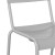 Flash Furniture XU-CH-10318-SIL-GG Indoor/Outdoor Quicksilver Steel 2 Slat Stack Chair addl-8