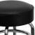 Flash Furniture XU-D-100-GG Double Ring Chrome Black Barstool addl-8