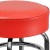 Flash Furniture XU-D-100-RED-GG Double Ring Chrome Red Barstool addl-6
