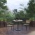Flash Furniture XU-DG-104560062-GG 30" Square Faux Teak Patio Table & 2 Stacking Club Chairs with Teak Accented Arms, 3 Piece Set addl-1