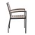 Flash Furniture XU-DG-304860064-UB19BTL-GG 30" x 48" Patio Dining Table, Teal Umbrella, Base & 4 Synthetic Teak Stackable Chairs, 7 Piece Set addl-12