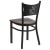 Flash Furniture XU-DG-60099-COF-WALW-GG Hercules Black Coffee Back Metal Restaurant Chair - Walnut Wood Seat addl-3