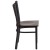 Flash Furniture XU-DG-60099-COF-WALW-GG Hercules Black Coffee Back Metal Restaurant Chair - Walnut Wood Seat addl-4