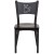 Flash Furniture XU-DG-60099-COF-WALW-GG Hercules Black Coffee Back Metal Restaurant Chair - Walnut Wood Seat addl-5