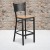 Flash Furniture XU-DG-60114-COF-BAR-NATW-GG Hercules Black Coffee Back Metal Restaurant Barstool - Natural Wood Seat addl-1