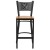 Flash Furniture XU-DG-60114-COF-BAR-NATW-GG Hercules Black Coffee Back Metal Restaurant Barstool - Natural Wood Seat addl-5