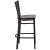 Flash Furniture XU-DG-60116-GRD-BAR-WALW-GG Hercules Black Grid Back Metal Restaurant Barstool - Walnut Wood Seat addl-4
