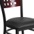 Flash Furniture XU-DG-60117-MAH-BLKV-GG Hercules Black Cutout Back Metal Restaurant Chair - Mahogany Wood Back, Black Vinyl Seat addl-6