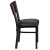 Flash Furniture XU-DG-60117-MAH-BLKV-GG Hercules Black Cutout Back Metal Restaurant Chair - Mahogany Wood Back, Black Vinyl Seat addl-7