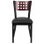 Flash Furniture XU-DG-60117-MAH-BLKV-GG Hercules Black Cutout Back Metal Restaurant Chair - Mahogany Wood Back, Black Vinyl Seat addl-8