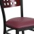 Flash Furniture XU-DG-60117-MAH-BURV-GG Hercules Black Cutout Back Metal Restaurant Chair - Mahogany Wood Back, Burgundy Vinyl Seat addl-6